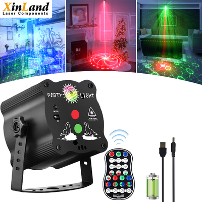 Remote Control DJ Laser Party Light Battery And USB Powered For KTV Bar Dance